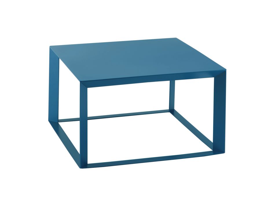 Table basse carrée design en métal en 2 tailles - Josyane Viadurini