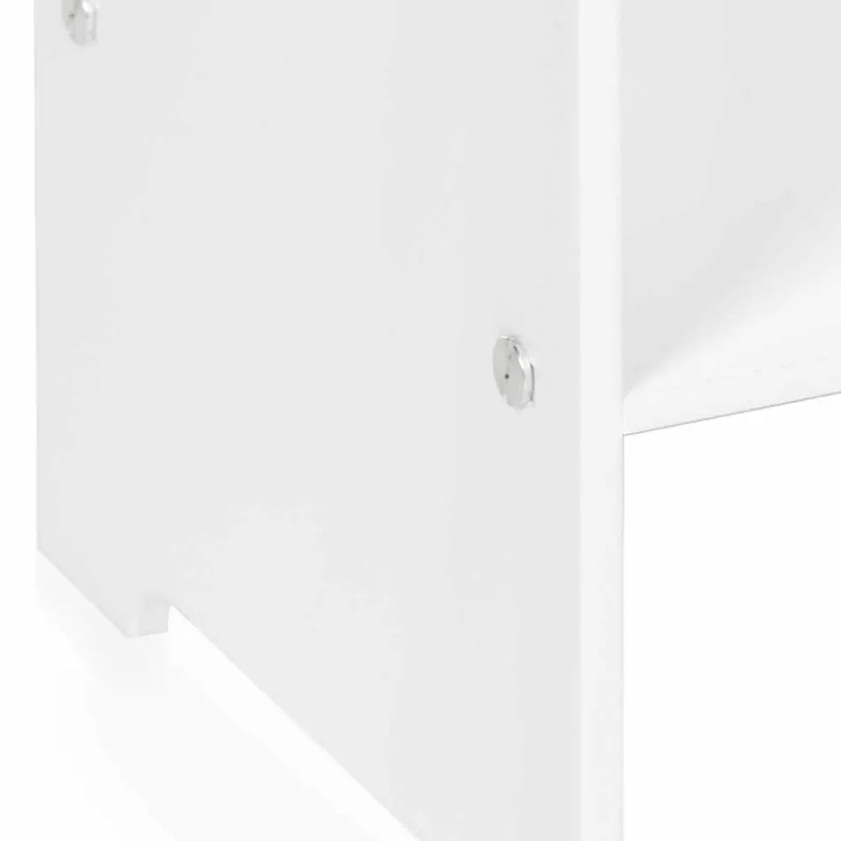 Table basse / chevet design moderne Mimi blanc, fabriqué en Italie Viadurini