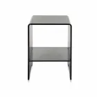 Table basse / nuit teinté design moderne Mimi transparent, made in Italy Viadurini