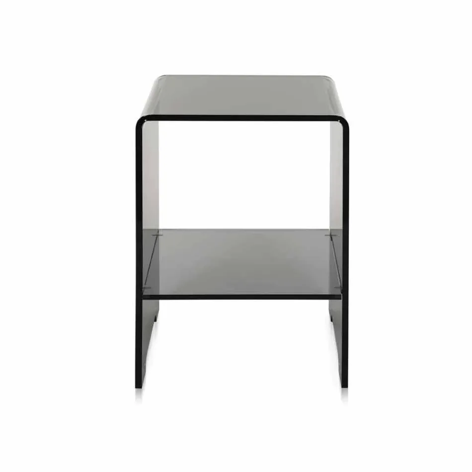 Table basse / nuit teinté design moderne Mimi transparent, made in Italy Viadurini