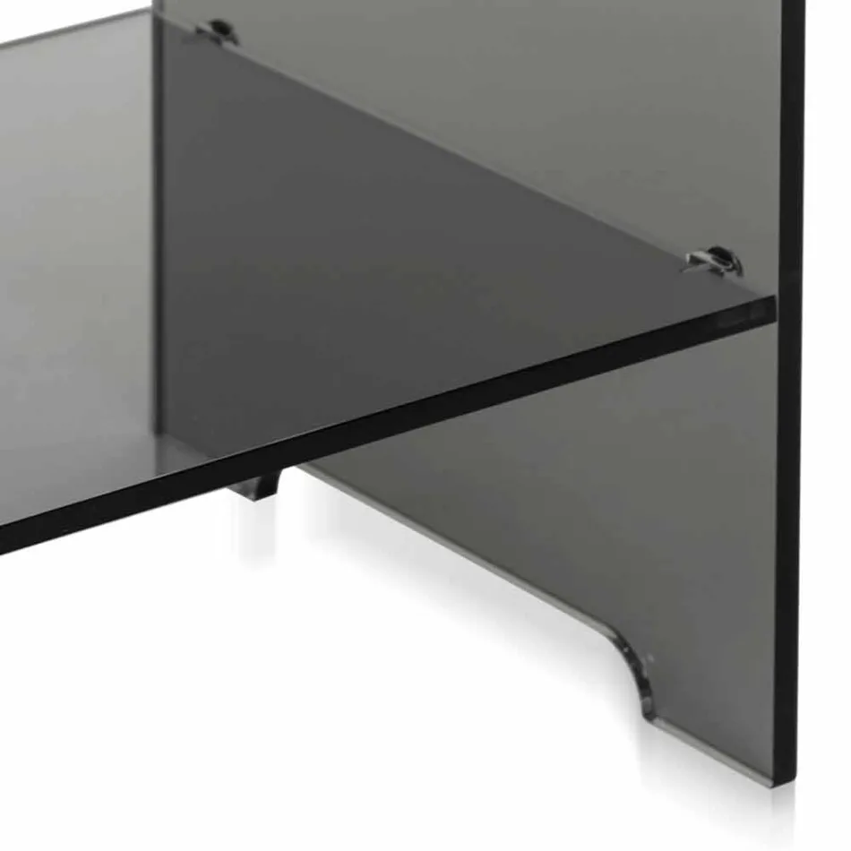 Table basse / nuit teinté design moderne Mimi transparent, made in Italy Viadurini