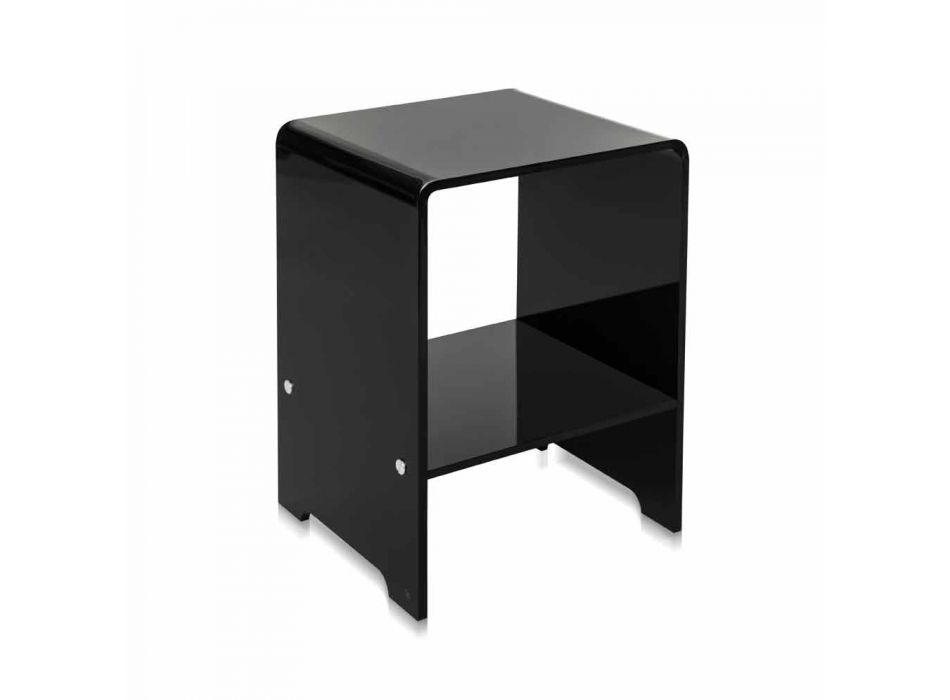 Table / table de chevet design moderne noir Mimi, made in Italy Viadurini