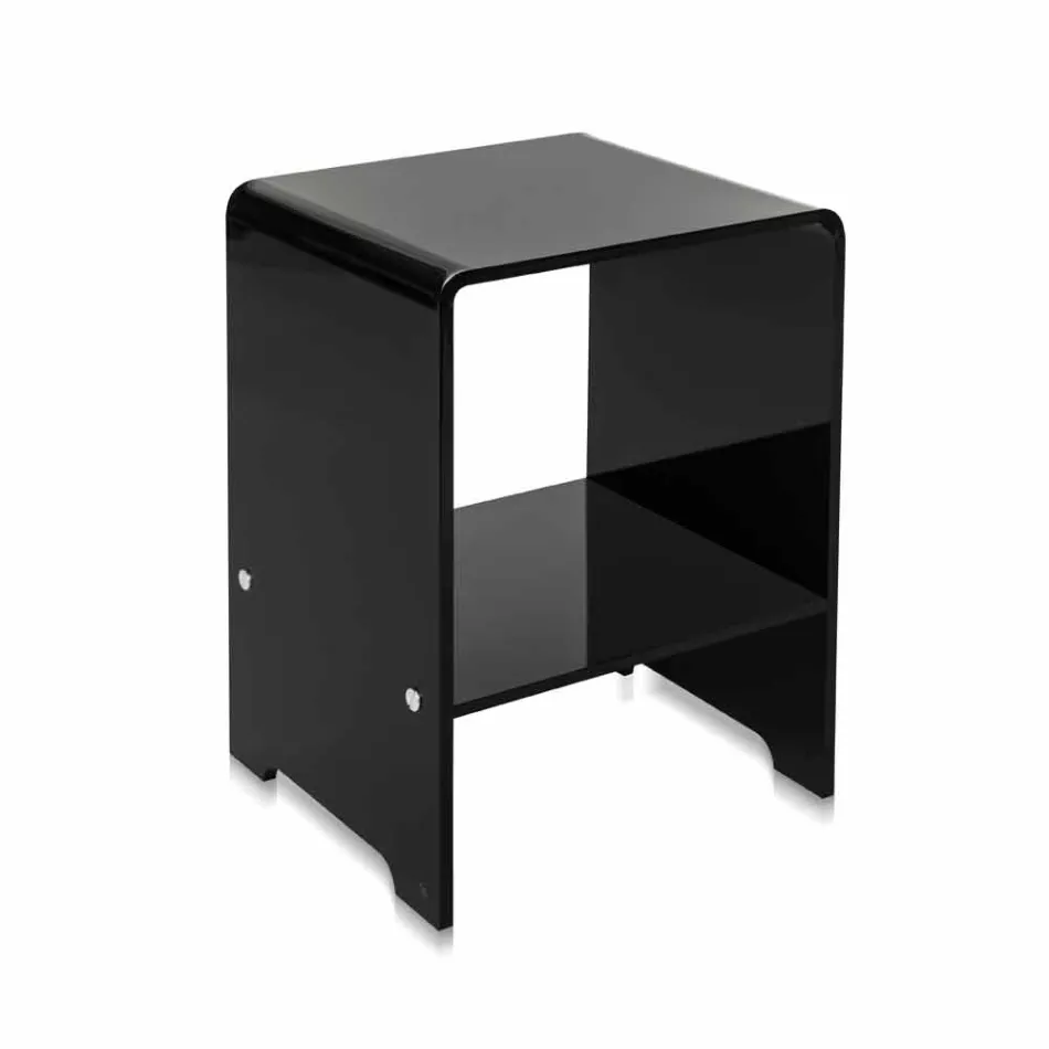 Table / table de chevet design moderne noir Mimi, made in Italy Viadurini