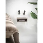 Table de Chevet Recyclable en Plexiglas Transparent et Bois - Pascoli Viadurini