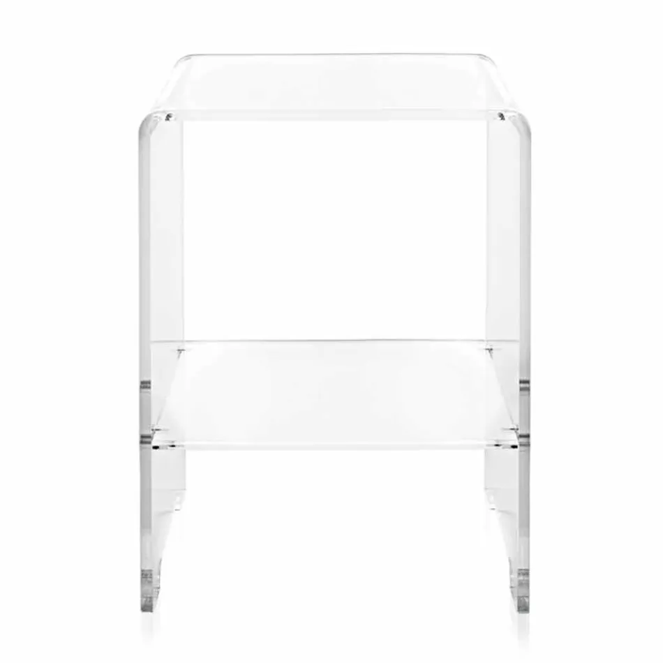 Table basse / chevet transparent design moderne Mimi, made in Italy Viadurini