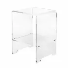 Table basse / chevet transparent design moderne Mimi, made in Italy Viadurini