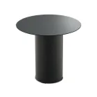 Table basse avec piètement en métal et plateau en miroir ou en verre de Ø45 cm - Flaminia Viadurini