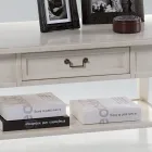 Table basse avec tiroir et étagère en bois patiné Made in Italy - Tuoni Viadurini