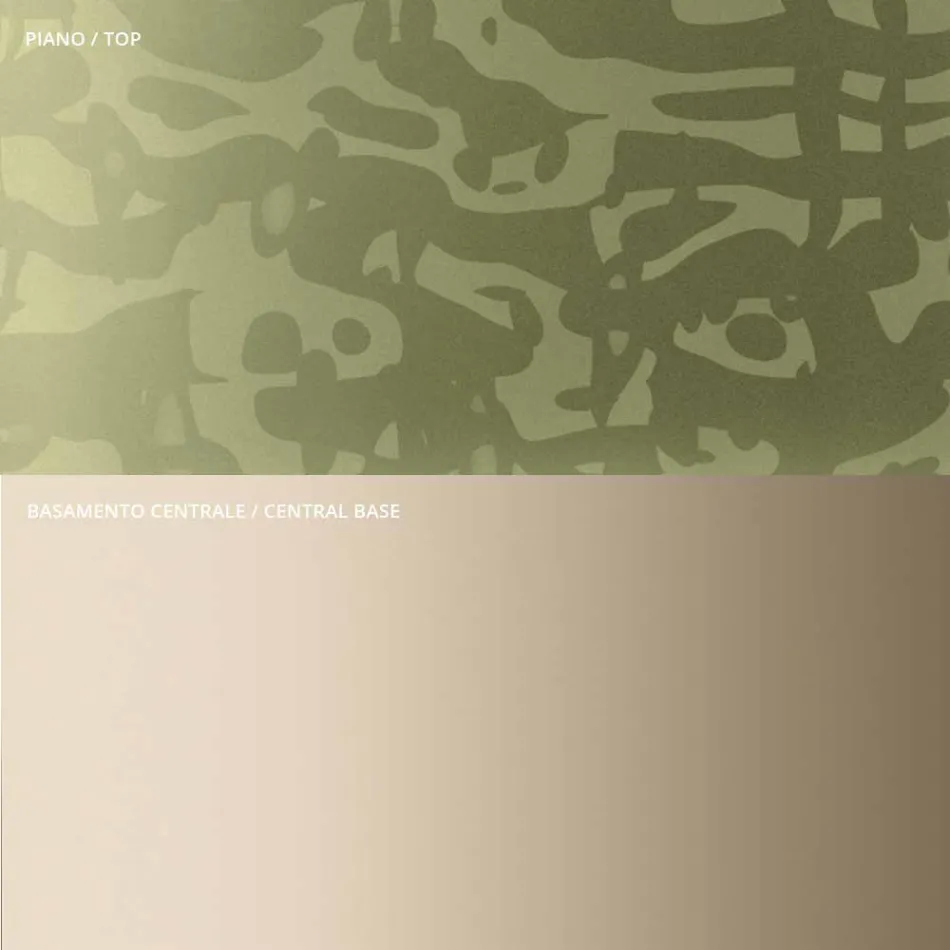 Table basse avec plateau carré en verre ou en métal Made in Italy - Anakin Viadurini