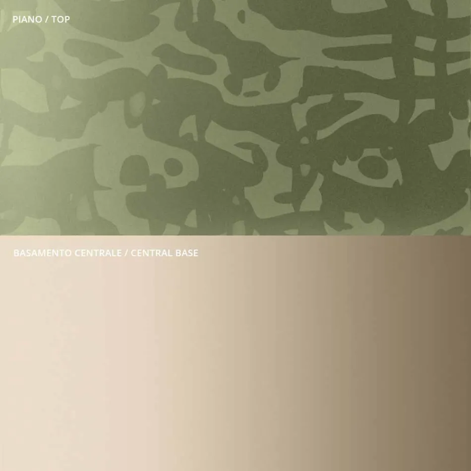 Table basse avec plateau carré en verre ou en métal Made in Italy - Anakin Viadurini