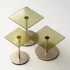 Table basse avec plateau carré en verre ou en métal Made in Italy - Anakin Viadurini