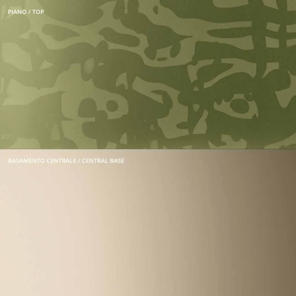 Table basse avec plateau carré en verre ou en métal Made in Italy - Anakin Viadurini