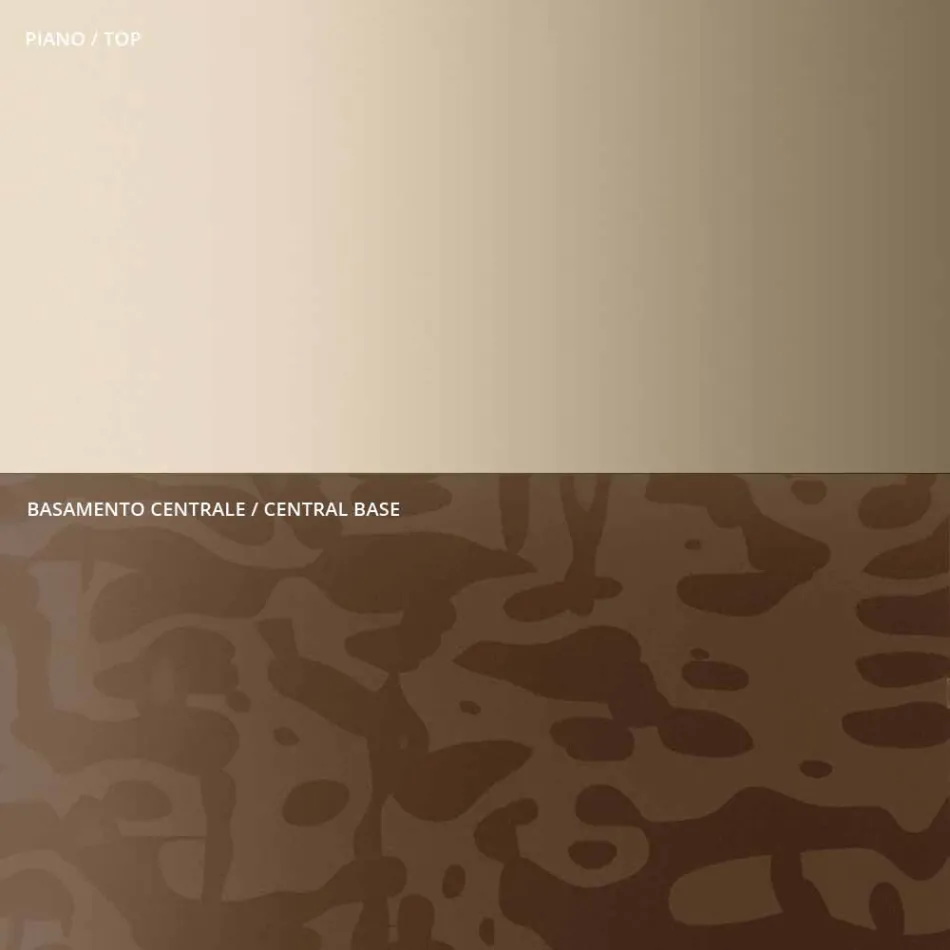 Table basse avec plateau rond en verre ou en métal Made in Italy - Anakin Viadurini