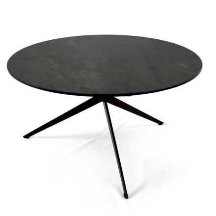 Table basse avec plateau rond en grès Made in Italy - Siste Viadurini