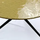 Table basse avec plateau rond en verre Made in Italy - Siste Viadurini