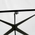 Table basse avec plateau rond en verre Made in Italy - Siste Viadurini