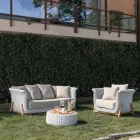 Table Conteneur de Jardin en Teck et Tressage Cordage - Arjuna Viadurini