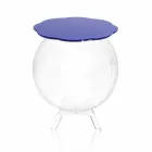 Table basse / récipient rond bleu Biffy, design moderne made in Italy Viadurini