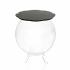 Table basse / ronde boîte noire Biffy, design moderne made in Italy Viadurini