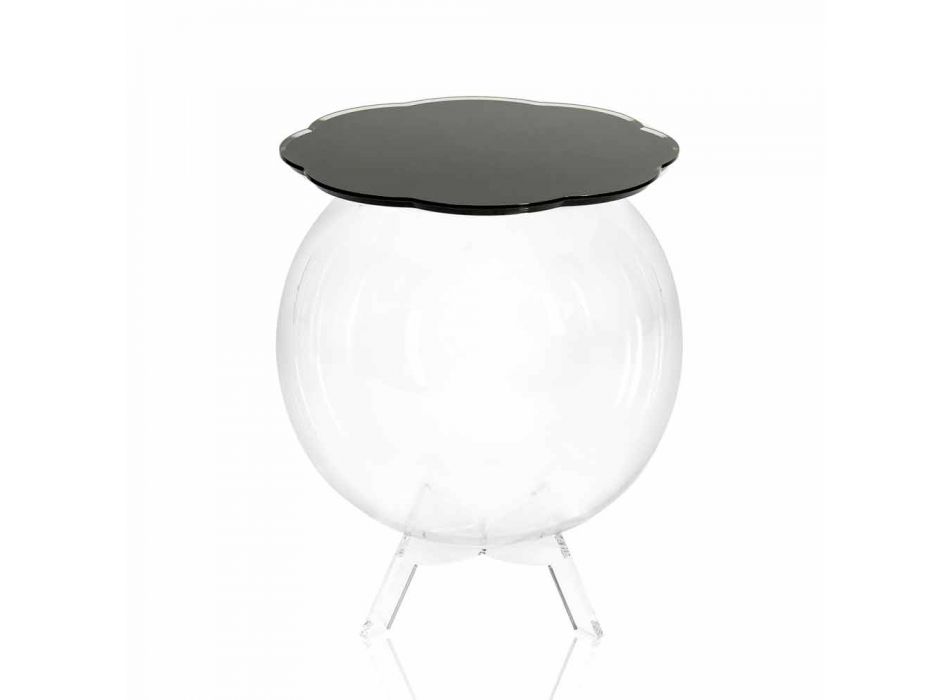 Table basse / ronde boîte noire Biffy, design moderne made in Italy Viadurini