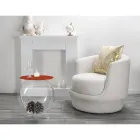 Table basse / conteneur ronde rouge Biffy, design moderne fabriqué en Italie Viadurini