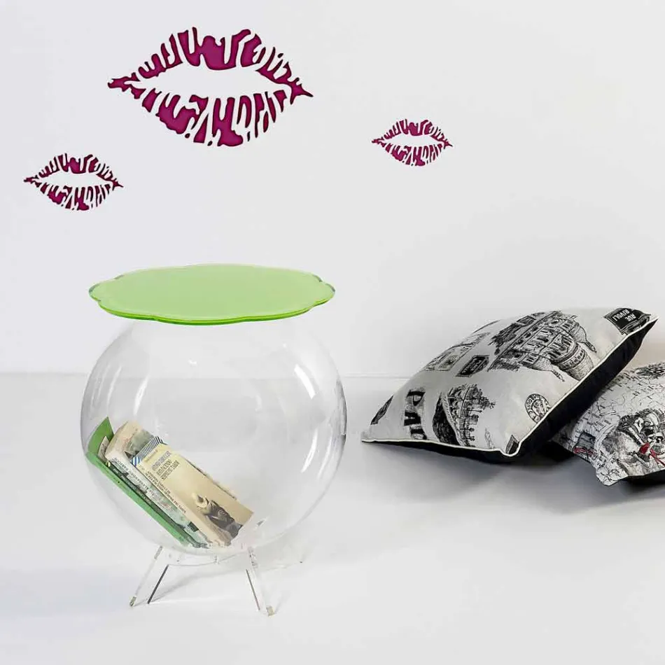 Café / vert récipient rond Biffy, design moderne made in Italy Viadurini