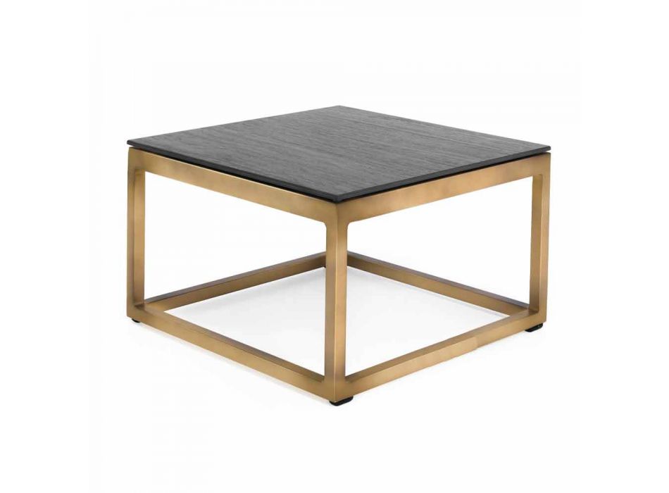Table d'appoint extérieure design carrée 2 dimensions 3 finitions - Julie Viadurini