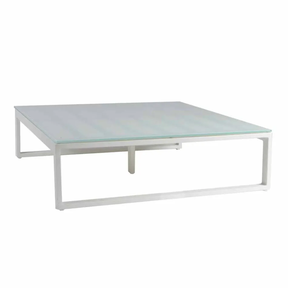 Table d'appoint extérieure design carrée 2 dimensions 3 finitions - Julie Viadurini