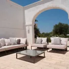 Table d'appoint extérieure design carrée 2 dimensions 3 finitions - Julie Viadurini