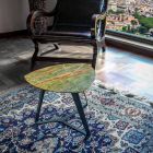 Table basse artisanale avec plateau en marbre de luxe Made in Italy - Royal Viadurini