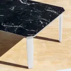 Table Basse de Jardin en Aluminium et Grès Top 7 Finitions - Filomena Viadurini