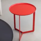 Table basse d'extérieur ronde en métal fabriquée en Italie - Stéphane Viadurini