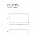 Table basse de salon en acier coloré, design moderne - Josyane Viadurini