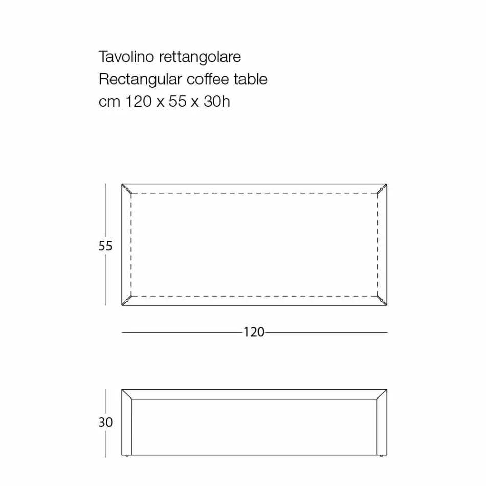 Table basse de salon en acier coloré, design moderne - Josyane Viadurini