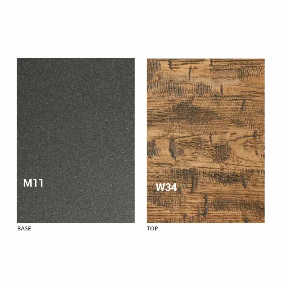 Table basse design transformable en bois Made in Italy - Vincenzo Viadurini