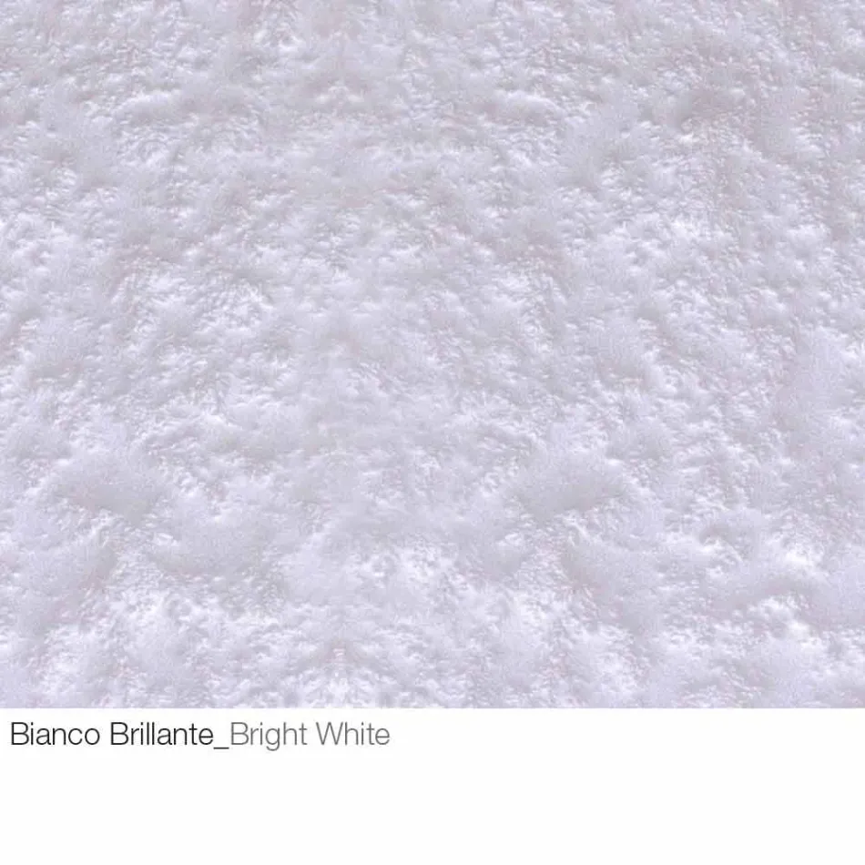 Table basse en cristal forgé et métal Made in Italy - Montebianco Viadurini