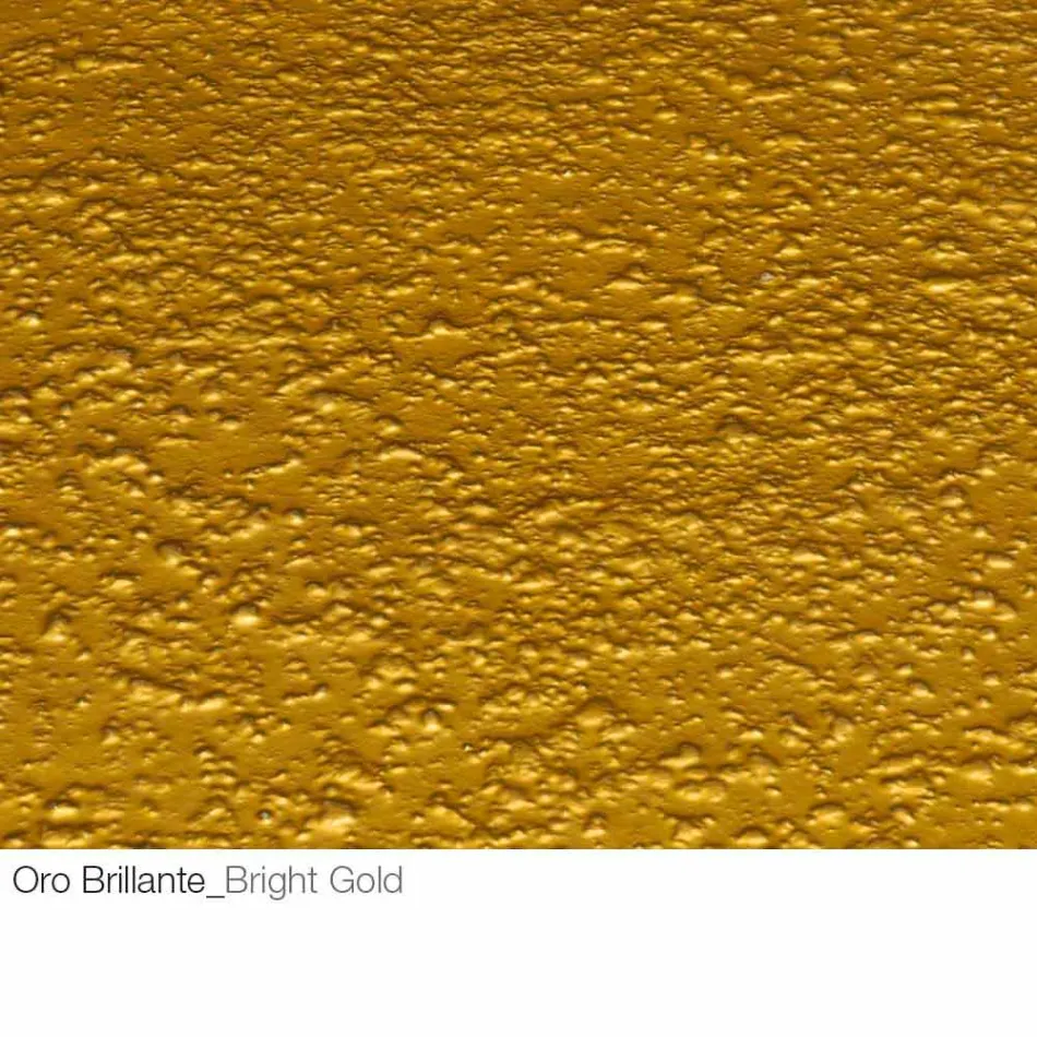 Table basse en cristal forgé et métal Made in Italy - Montebianco Viadurini