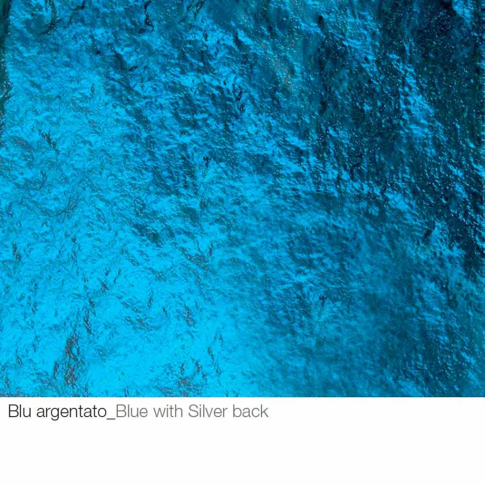 Table basse en cristal forgé et métal Made in Italy - Montebianco Viadurini