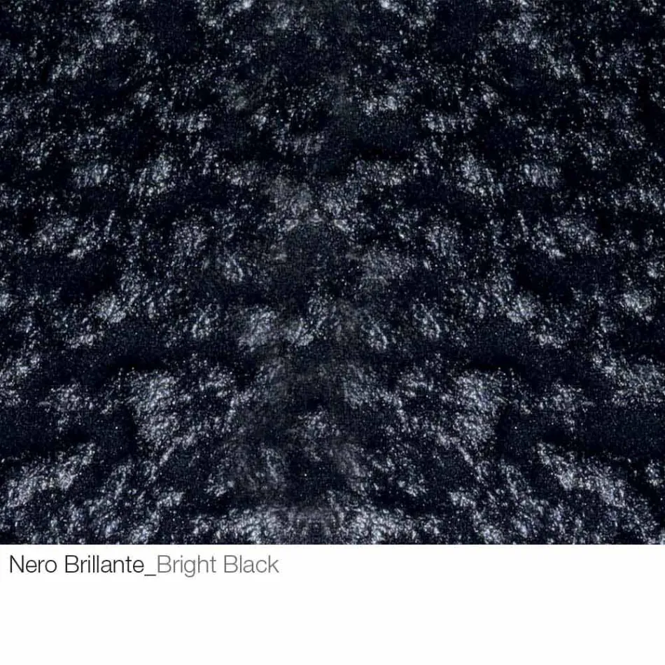 Table basse en cristal forgé et métal Made in Italy - Montebianco Viadurini