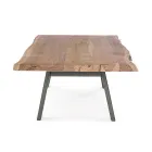 Table basse en bois et acier fait main Homemotion - Tancredi Viadurini