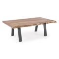 Table basse en bois et acier fait main Homemotion - Tancredi