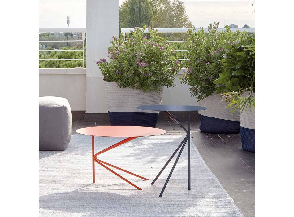 Table basse en métal coloré de haute qualité fabriquée en Italie - Olesya Viadurini