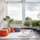 Table basse en métal coloré de haute qualité fabriquée en Italie - Olesya Viadurini