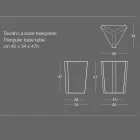 Table basse en métal coloré de design italien moderne - Yasmine Viadurini