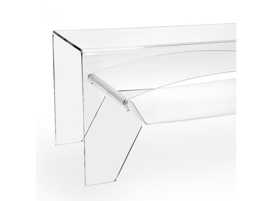 Table basse en plexiglas transparent ou avec plateau fumé - Parini Viadurini