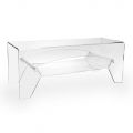 Table basse en plexiglas transparent ou avec plateau fumé - Parini