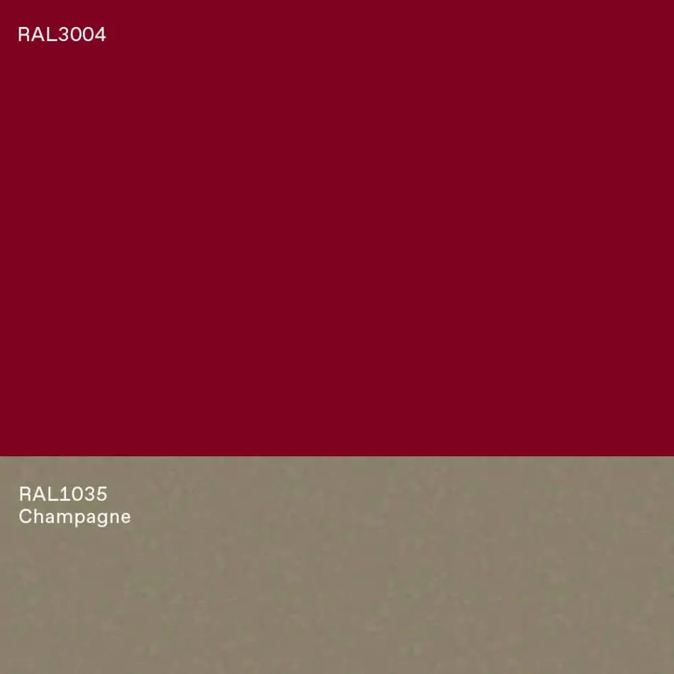 Table basse design moderne bleu ou bordeaux avec anneau - Lok Viadurini