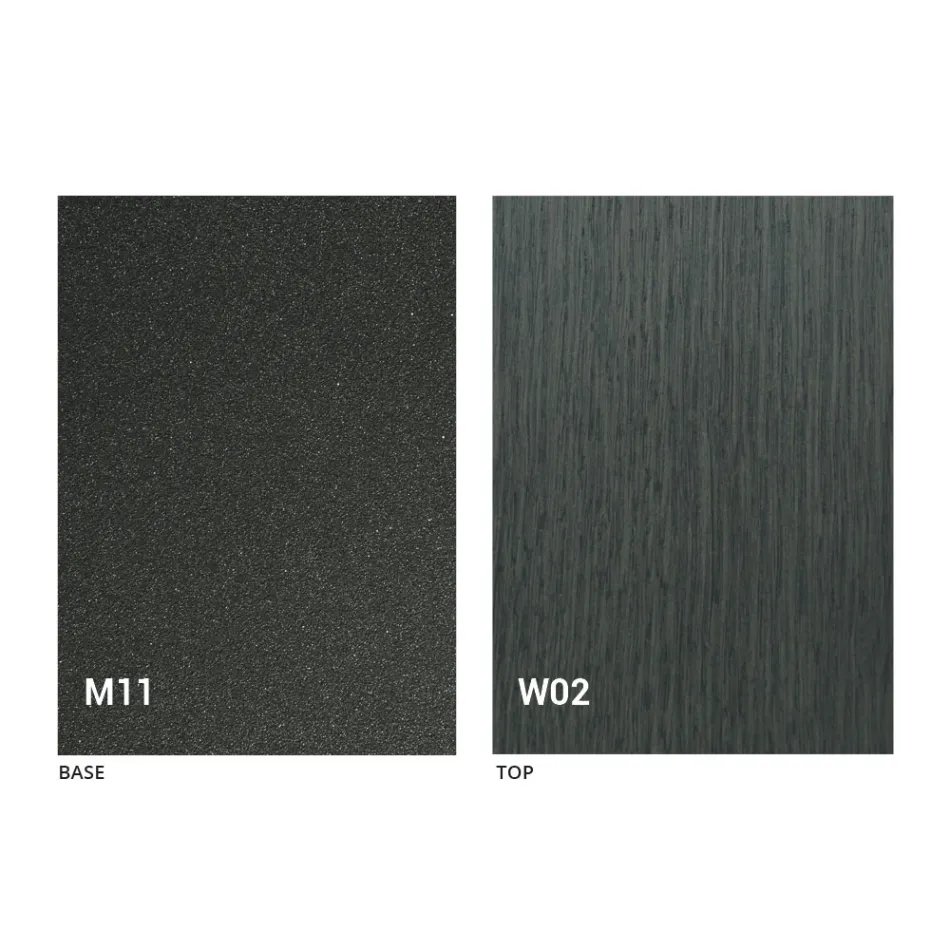 Table basse transformable moderne en bois et métal fabriquée en Italie - Fabio Viadurini