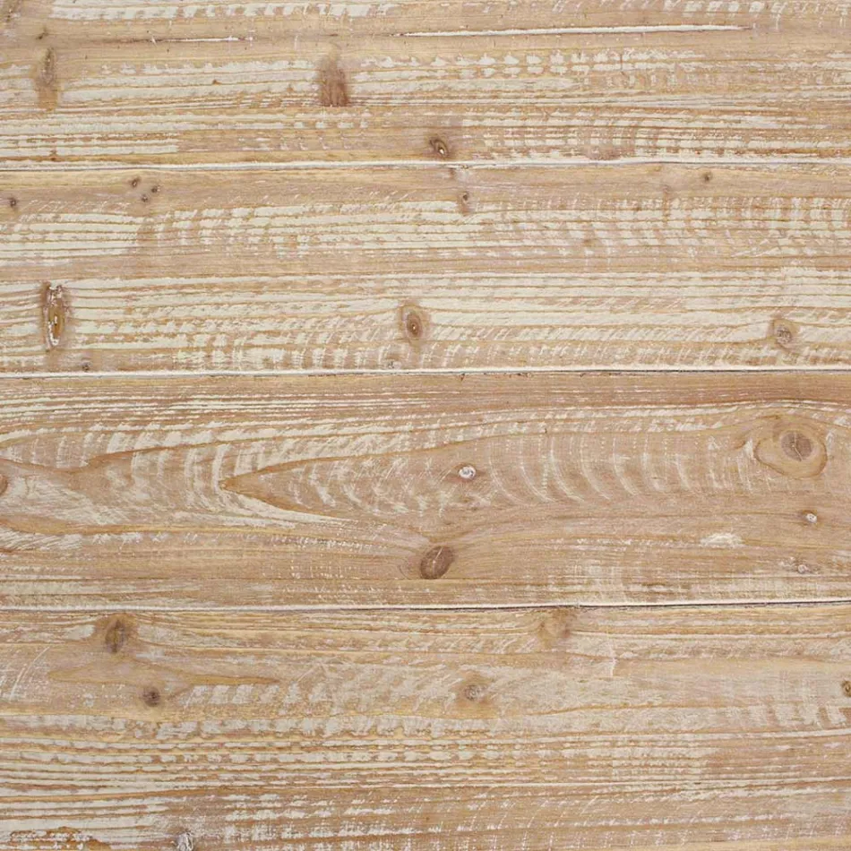 Table basse de salon en bois de sapin et acier - Ilenia Viadurini