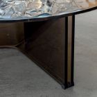 Table basse ronde en verre pour salon design 3 tailles - Imolao Viadurini